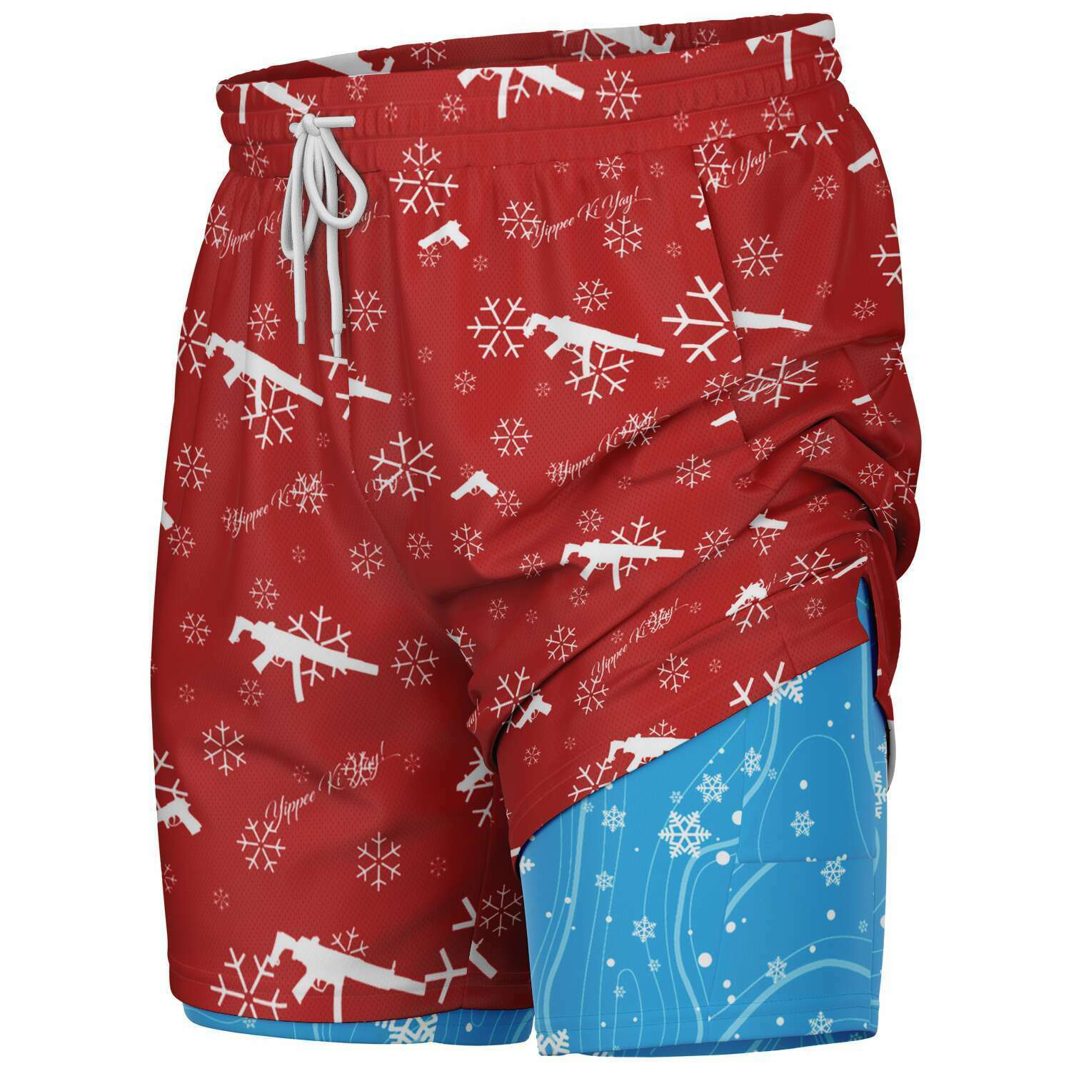 Pantalones cortos 2 en 1 para hombre Yippee Ki Yay de Rad Palm 