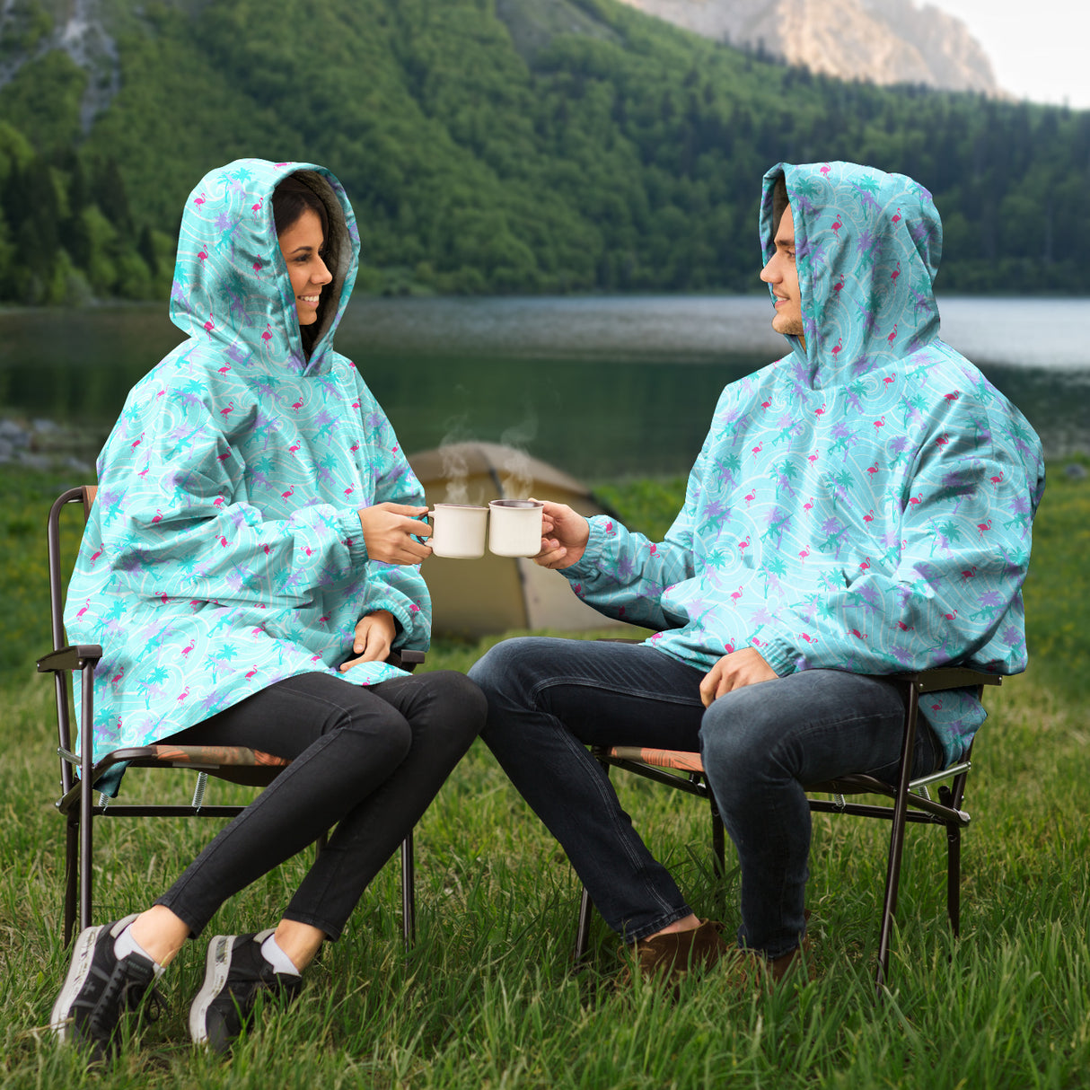 Rad Palm Tropical Tidal Wave Snug Hoodie