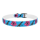 Collar para perros azul hibisco de alta capacidad Rad Palm 