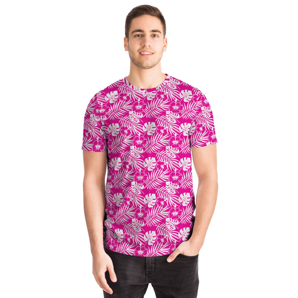 Camiseta unisex Aloha rosa de Rad Palm 