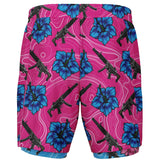 Pantalones cortos 2 en 1 de alta capacidad Hibiscus para hombre de Rad Palm 