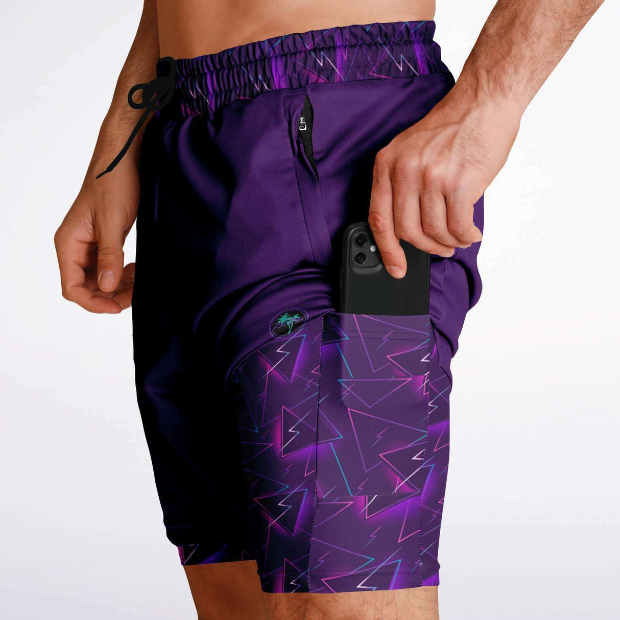 Pantalones cortos 2 en 1 para hombre Rad Palm Skate Night 