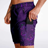 Pantalones cortos 2 en 1 para hombre Rad Palm Skate Night 