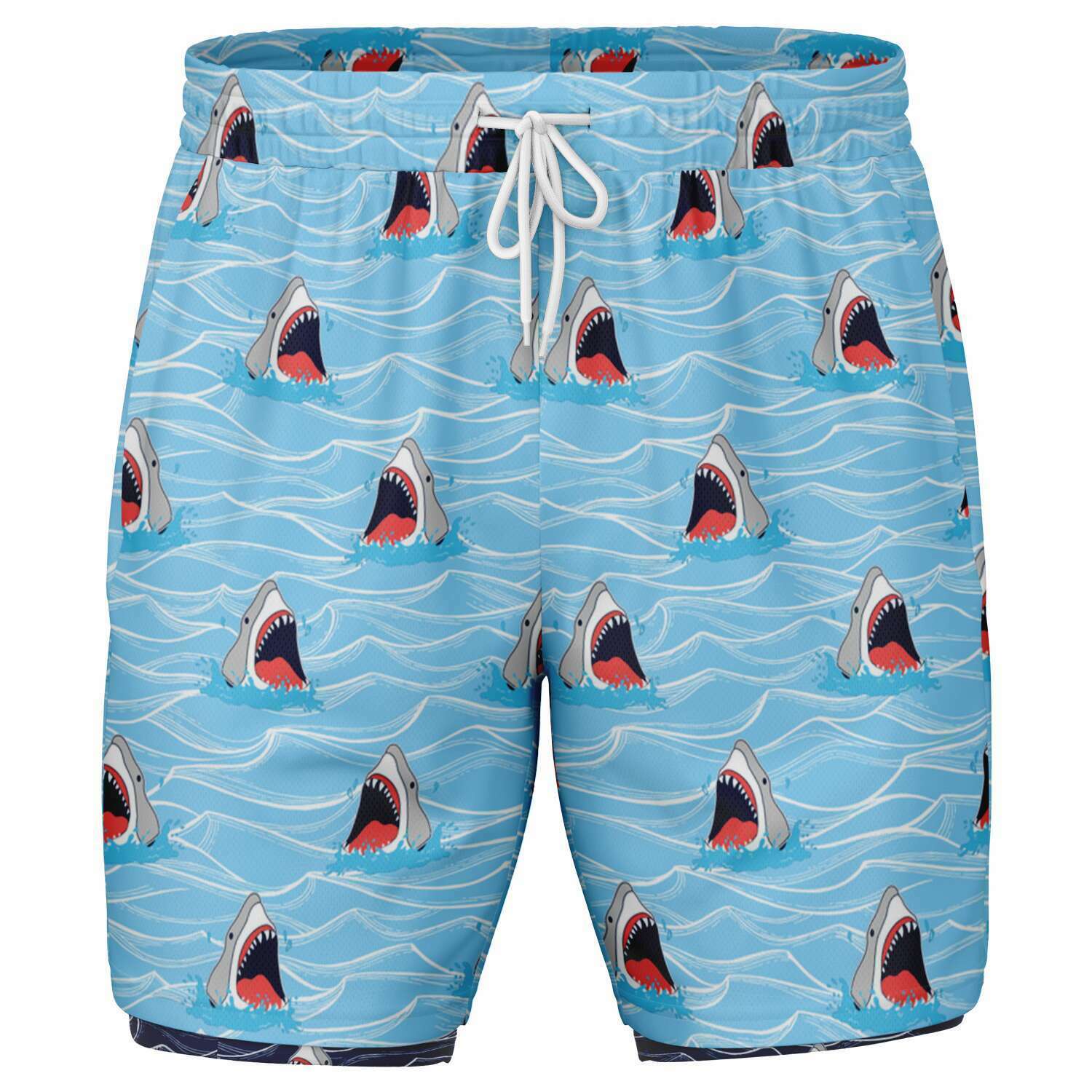 Pantalones cortos 2 en 1 Rad Palm Shark Bait para hombre 