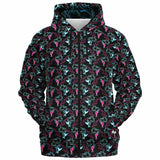 Sudadera con capucha y cremallera Rad Palm Neon Attack