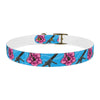 Load image into Gallery viewer, Rad Palm High Capacity Hibiscus Blue Dog Collar