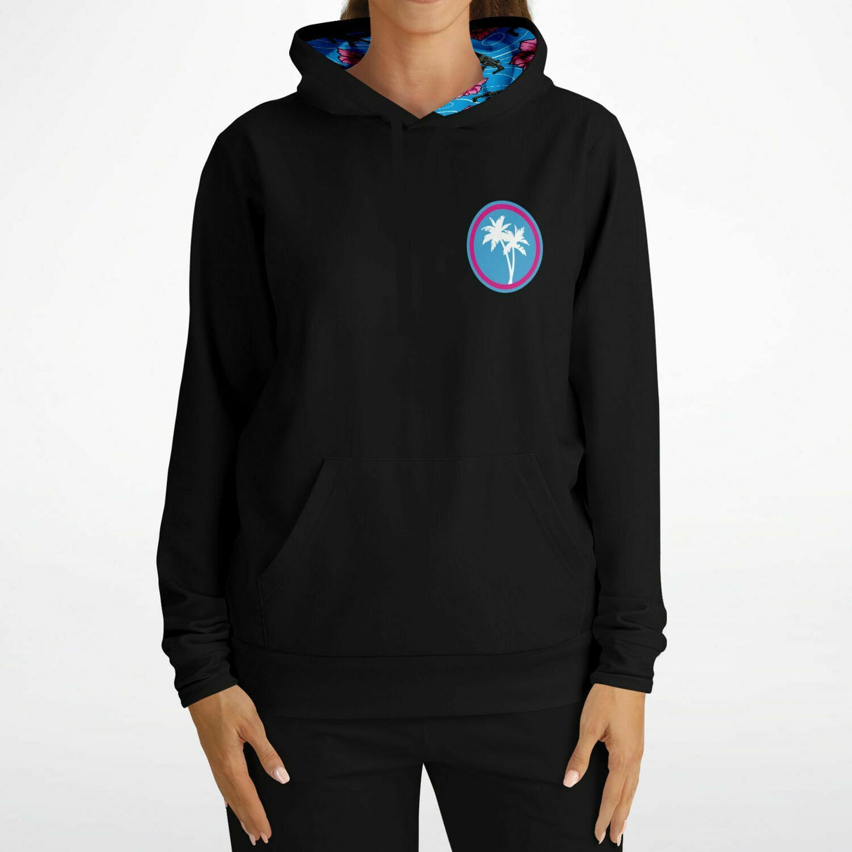 Sudadera con capucha azul Rad Palm Icon HCH 