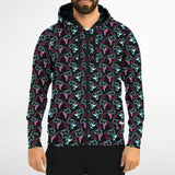 Sudadera con capucha y cremallera Rad Palm Neon Attack