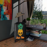 Bolsa de viaje con ruedas y diseño de calaveras de piña de Rad Palm 