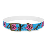 Collar para perros azul hibisco de alta capacidad Rad Palm 