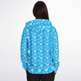 Sudadera con capucha y cremallera Aloha azul Rad Palm