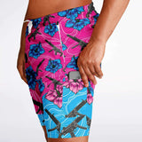 Pantalones cortos 2 en 1 de alta capacidad Hibiscus para hombre de Rad Palm 