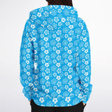 Sudadera con capucha y cremallera Aloha azul Rad Palm