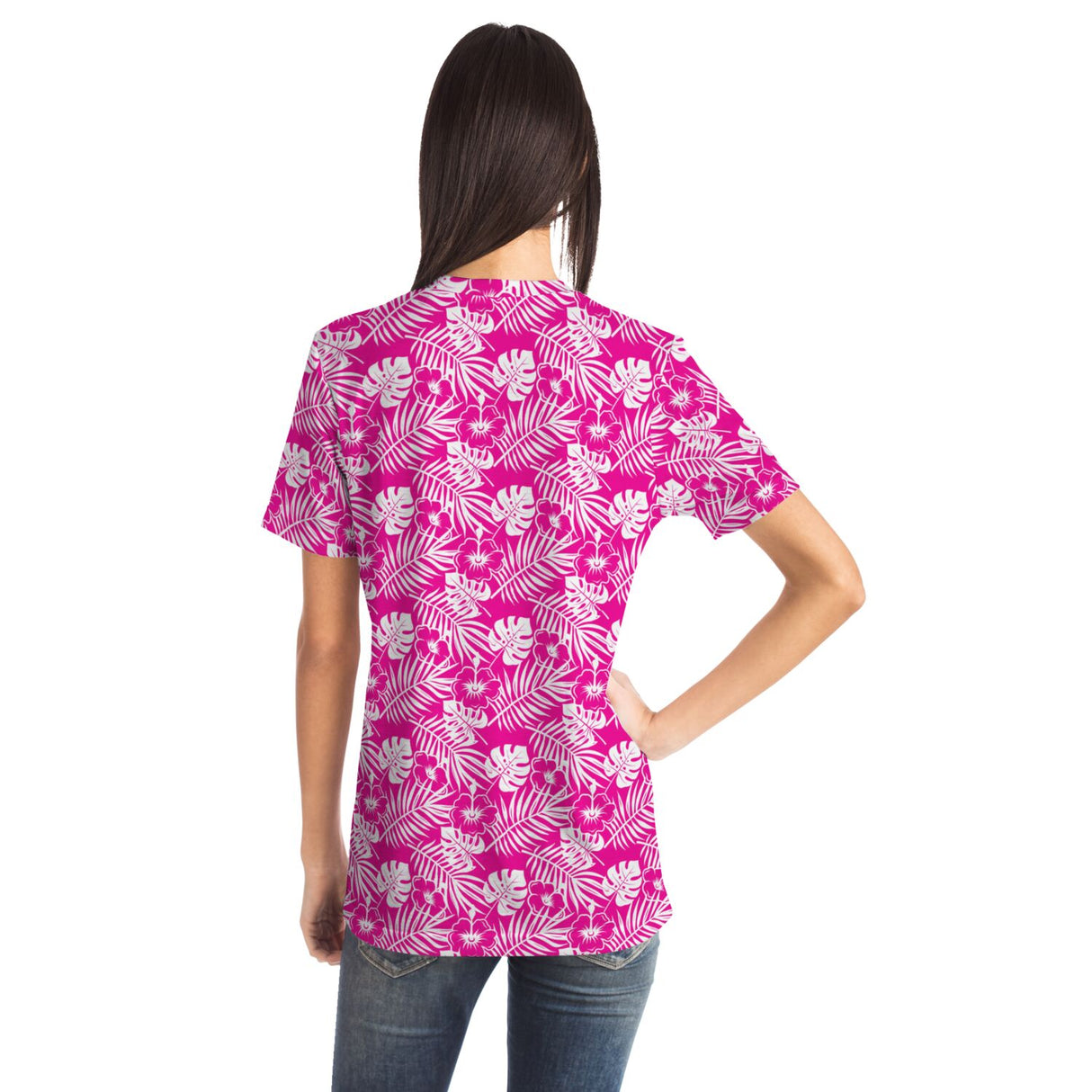 Camiseta unisex Aloha rosa de Rad Palm 