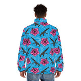 Chaqueta acolchada azul hibisco de alta capacidad para hombre de Rad Palm 