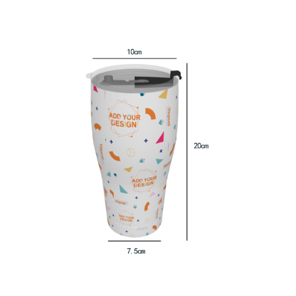 High Capacity Hibiscus Teal 30oz Tumbler