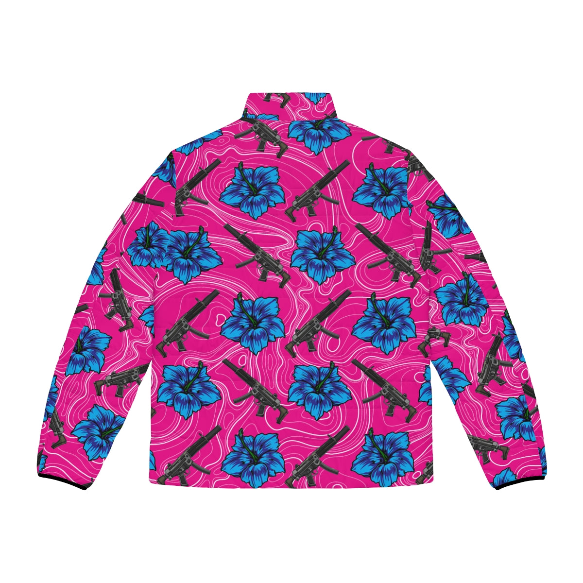 Chaqueta acolchada de alta capacidad para hombre Rad Palm Hibiscus 