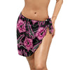 Load image into Gallery viewer, High Capacity Hibiscus Black Neon Sarong