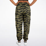 Pantalones de jogging cargo con rayas de tigre de Rad Palm 