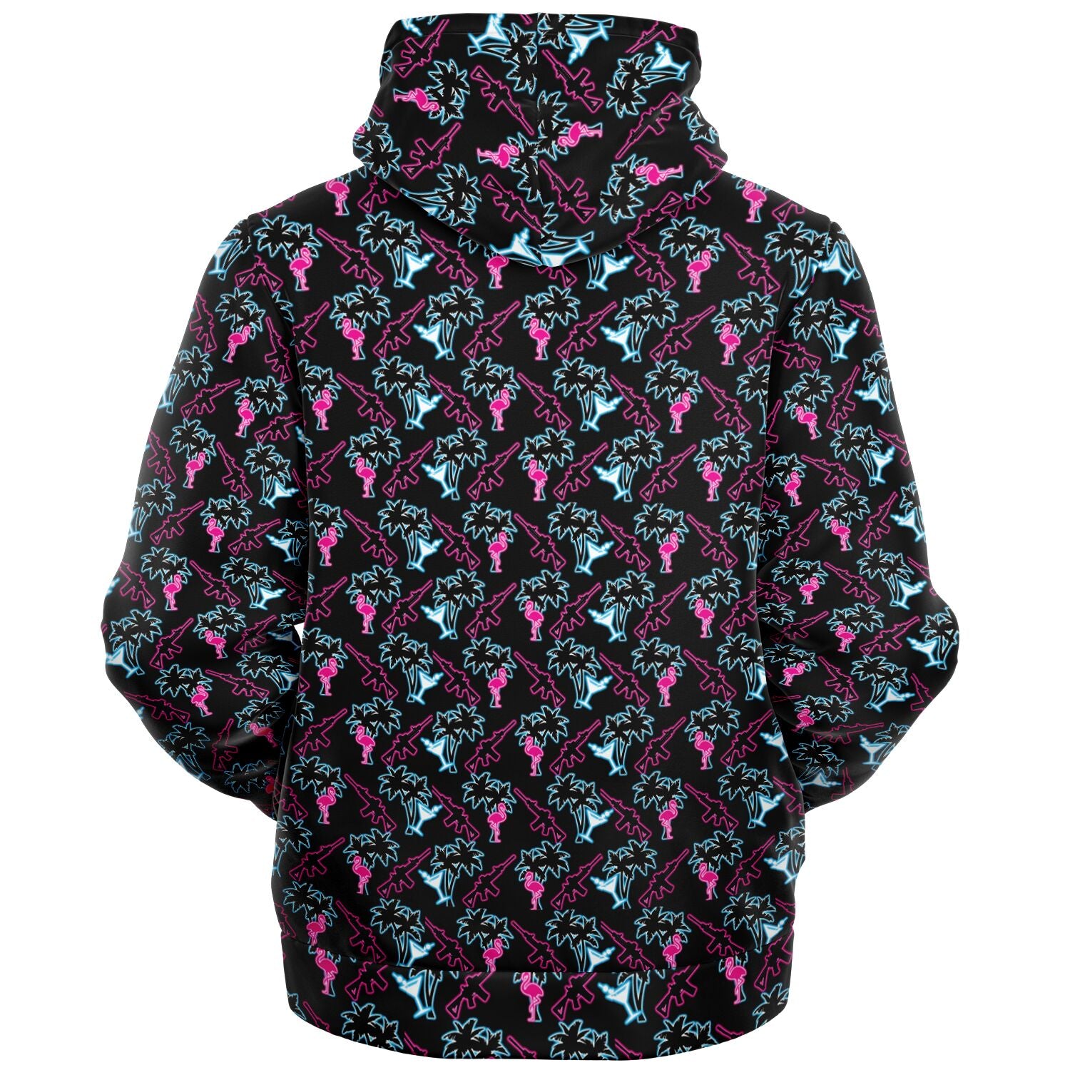 Rad Palm Neon Attack Fleece Lined Hoodie