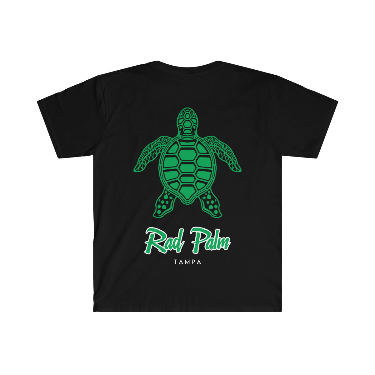 Rad Palm Green Sea Turtle Unisex Softstyle T-Shirt