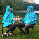 Sudadera con capucha ajustada con diseño topográfico azul Rad Palm 