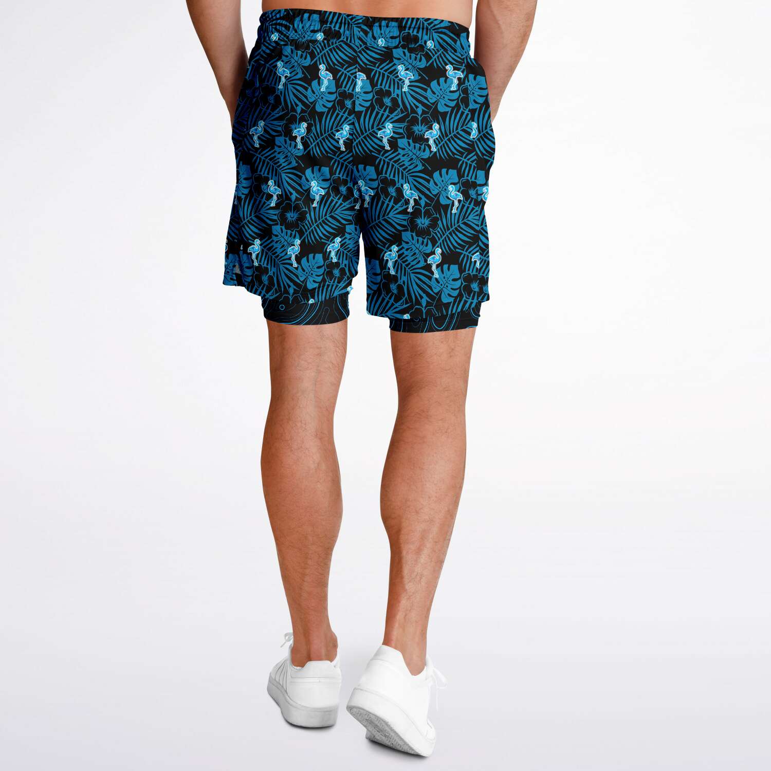 Pantalones cortos 2 en 1 para hombre Rad Palm Party Like A Flockstar 