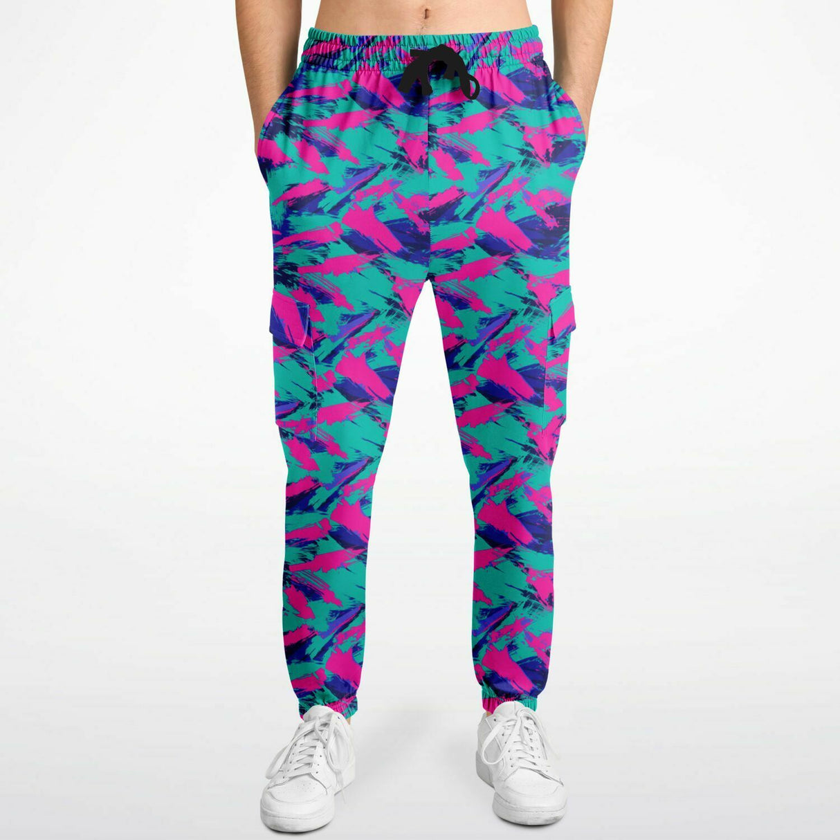 Rad Palm Graffiti Unisex Fashion Cargo Sweatpants