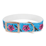 Collar para perros azul hibisco de alta capacidad Rad Palm 