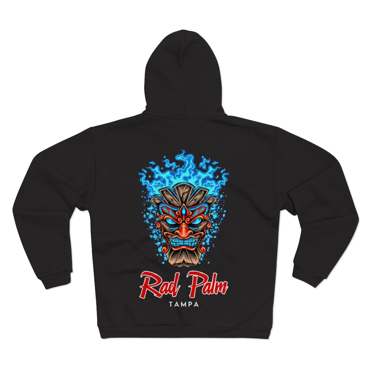 Sudadera unisex con capucha y cremallera Ice Tiki de Rad Palm