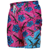 Pantalones cortos 2 en 1 de alta capacidad Hibiscus para hombre de Rad Palm 