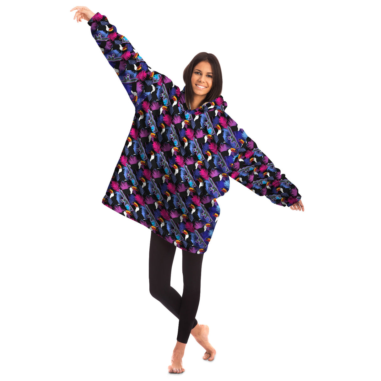 Rad Palm Toucan Attack Snug Hoodie