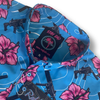 Load image into Gallery viewer, High Capacity Hibiscus Blue Party Shirt