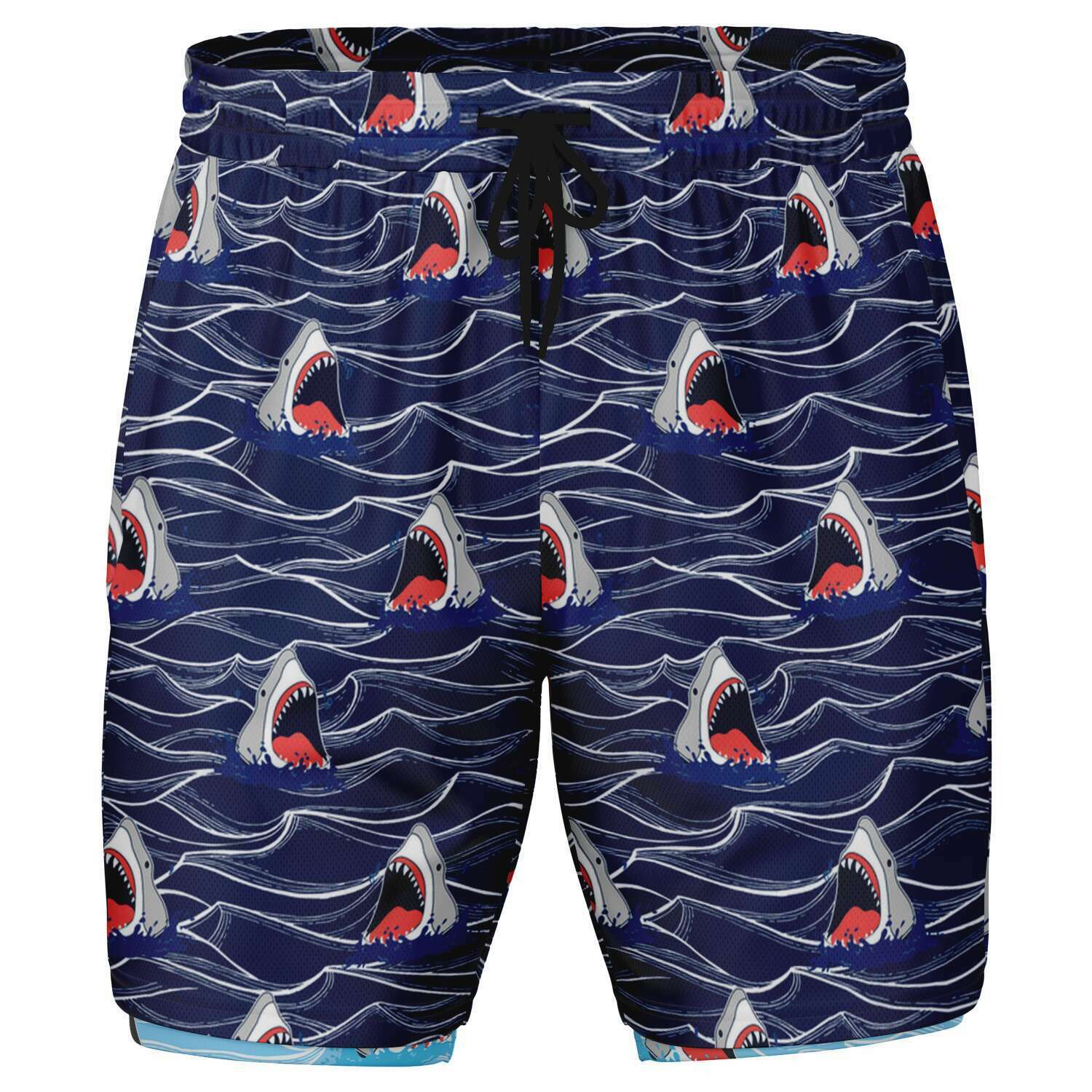 Pantalones cortos 2 en 1 Rad Palm Shark Bait para hombre 