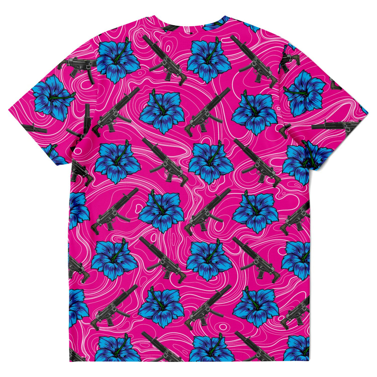 Camiseta unisex de alta capacidad con diseño de hibisco de Rad Palm