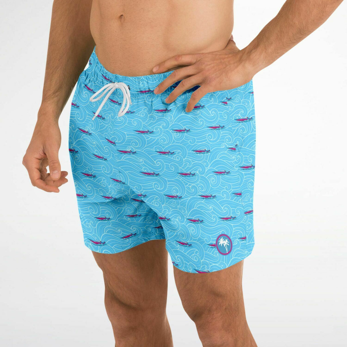 Rad Palm Fast Boats Swim Trunks