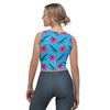 Load image into Gallery viewer, High Capacity Hibiscus Blue Crop Top