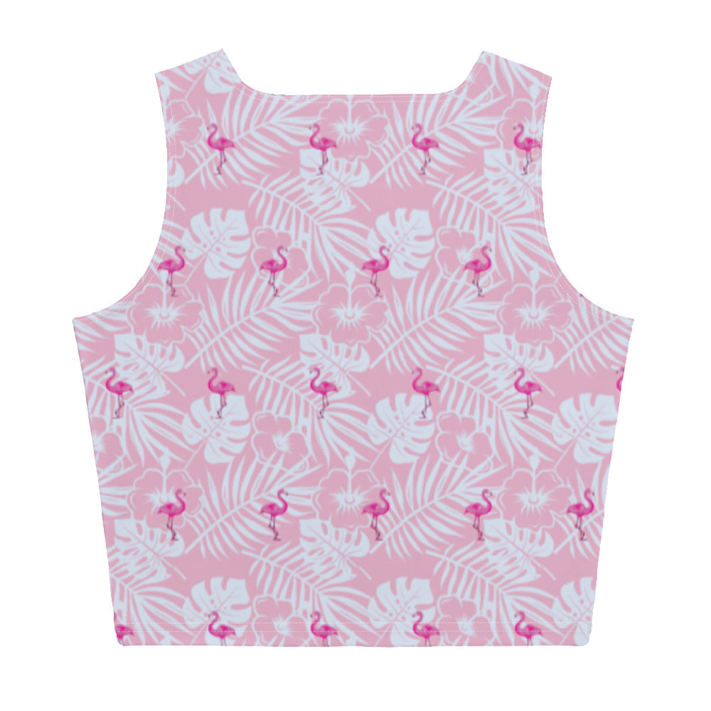 Party Like A Flockstar Pink Crop Top