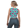 Load image into Gallery viewer, High Capacity Hibiscus Teal Crop Top