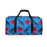 Rad Palm High Capacity Hibiscus Blue Duffle bag