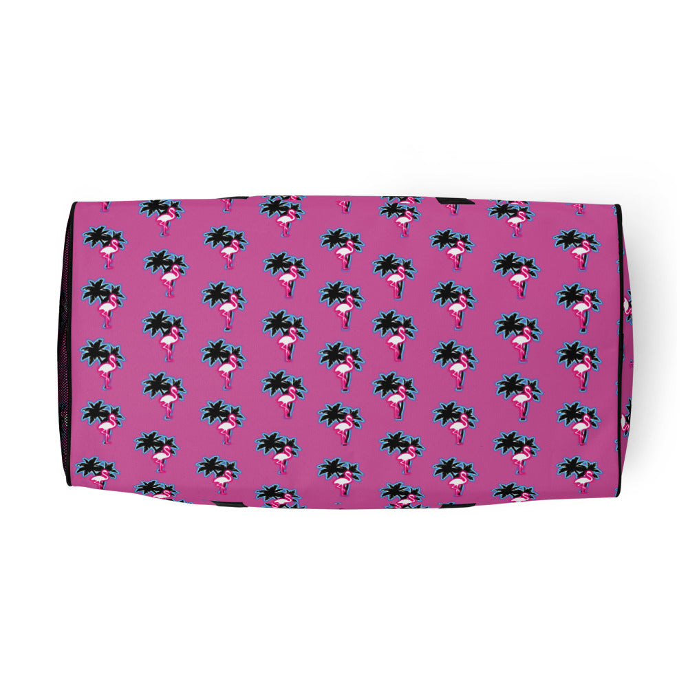 Rad Palm Pink Flamingo Duffle Bag
