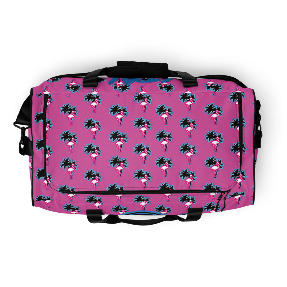 Rad Palm Pink Flamingo Duffle Bag