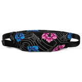 Rad Palm High Capacity Hibiscus Black Fanny Pack