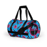 Bolsa de gimnasio de gran capacidad en color azul hibisco