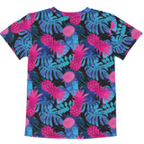 Camiseta de cuello redondo para niños Rad Palm Pineapple Express