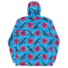 Load image into Gallery viewer, Rad Palm High Capacity Hibiscus Blue Men’s Windbreaker