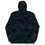 Rad Palm Black Topographic Men’s Windbreaker