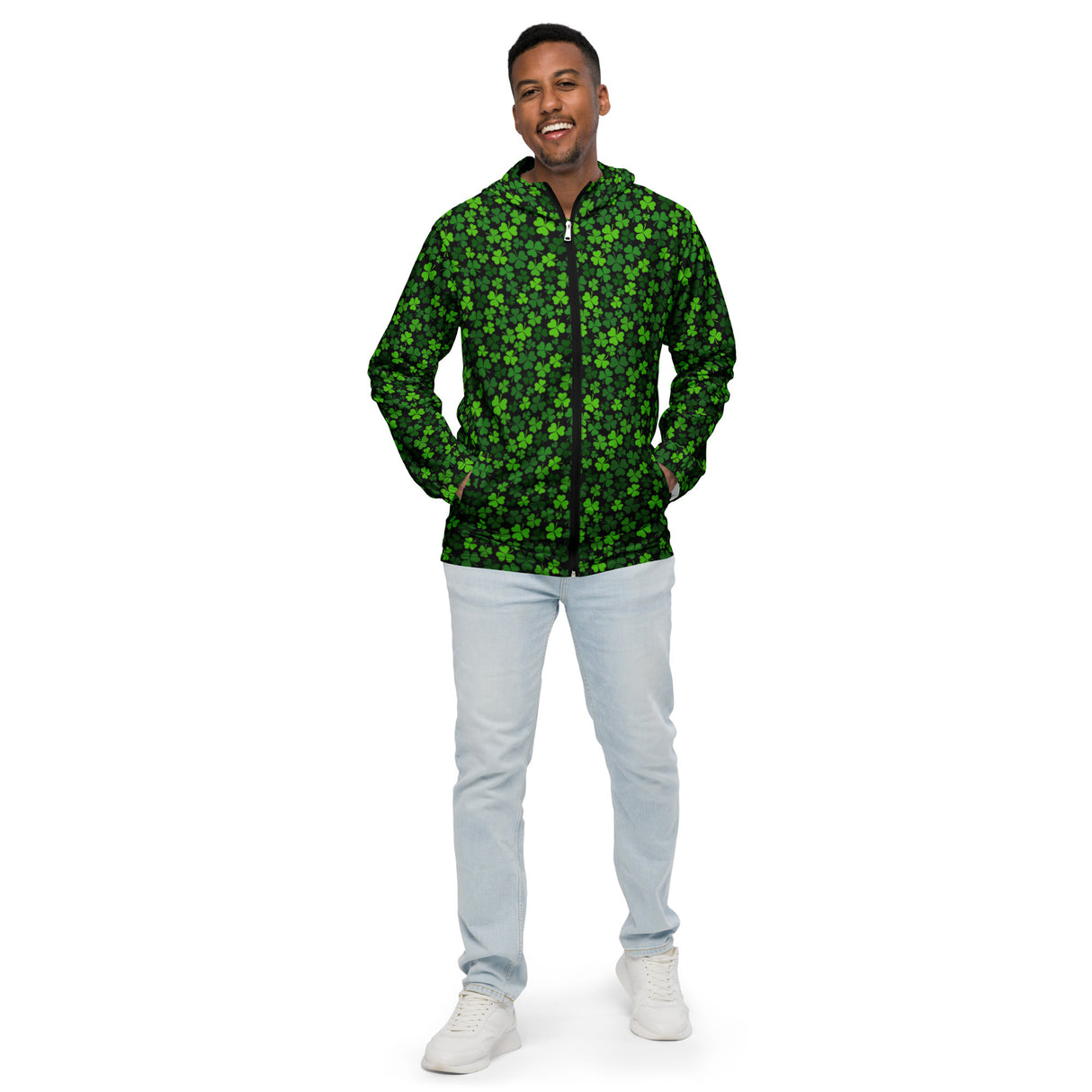 Rad Palm St. Patrick's Day Men’s Windbreaker