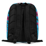 Rad Palm High Capacity Hibiscus Blue Minimalist Backpack