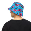 Load image into Gallery viewer, Rad Palm High Capacity Hibiscus Reversible Bucket Hat